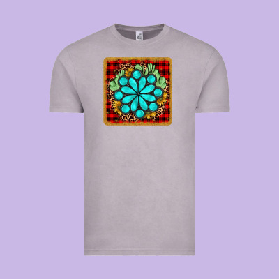 Gemstone Cactus Christmas Coaster Vintage Tee Designed By Jahusdesignshop