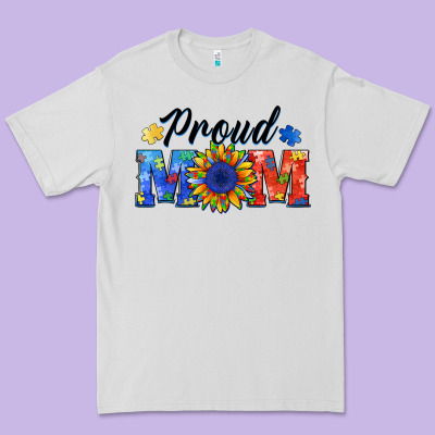 Proud Mom Autism Premium Tee Designed By Barkaloodesign