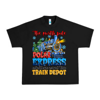 Black thr north pole polar express admit one round trip Urban Heavy Tee - MaliasSmallBusiness