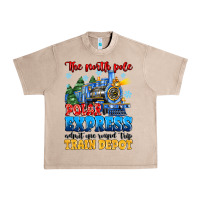 French Oak thr north pole polar express admit one round trip Urban Heavy Tee - MaliasSmallBusiness