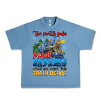 Pebble Blue thr north pole polar express admit one round trip Urban Heavy Tee - MaliasSmallBusiness