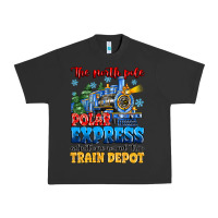 Pigment Black thr north pole polar express admit one round trip Urban Heavy Tee - MaliasSmallBusiness