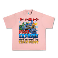 Salmon thr north pole polar express admit one round trip Urban Heavy Tee - MaliasSmallBusiness