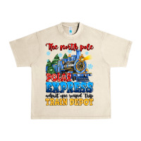 Sandshell thr north pole polar express admit one round trip Urban Heavy Tee - MaliasSmallBusiness