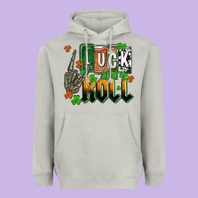 St. Patrick's Luck And Roll Heavyweight Hoodie Designed By Oliviacreatesart