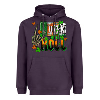 Plum St. Patrick's Luck and roll Heavyweight Hoodie - OliviaCreatesArt