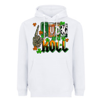 White St. Patrick's Luck and roll Heavyweight Hoodie - OliviaCreatesArt