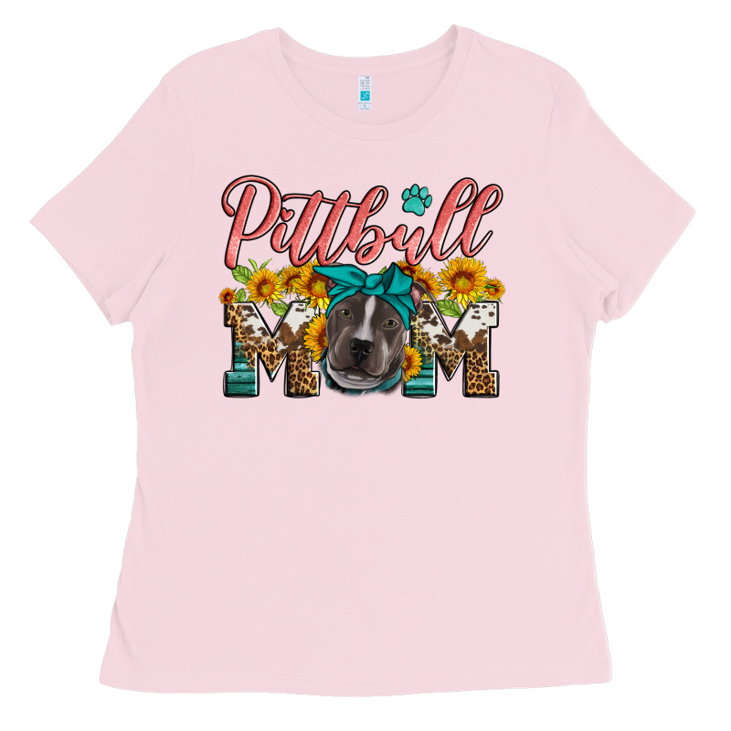Pittbull Mom Ladies Tee by Artiststas | Teevron