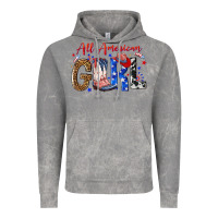 Cloud Rock all american girl Vintage Hoodie - NancyCooperArtShop