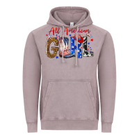 Vintage Zinc all american girl Vintage Hoodie - NancyCooperArtShop