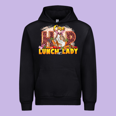 One Hip Lunch Lady Easter Day Urban Hoodie Designed By Lillyallendesigns