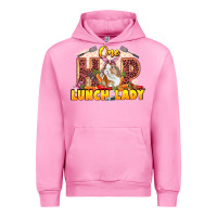 Fuchsia Pink One hip lunch lady Easter Day Urban Hoodie - LillyAllenDesigns