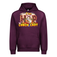 Mauve Wine One hip lunch lady Easter Day Urban Hoodie - LillyAllenDesigns