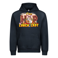 Navy One hip lunch lady Easter Day Urban Hoodie - LillyAllenDesigns