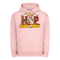Pigment Salmon One hip lunch lady Easter Day Urban Hoodie - LillyAllenDesigns