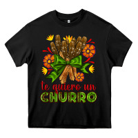 Black Te Gueiro un churro Heavy Core Tee - AdoDesignShop