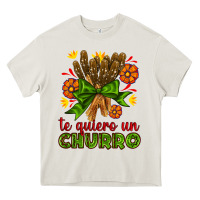 Cream Te Gueiro un churro Heavy Core Tee - AdoDesignShop