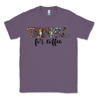 Lavender thankful for coffee Classic Tee - CowhideDigitalArt