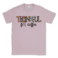 Lilac thankful for coffee Classic Tee - CowhideDigitalArt