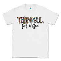White thankful for coffee Classic Tee - CowhideDigitalArt