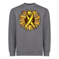 Storm Child Cancer Awareness Sunflower Heavyweight Sweatshirt - RanaPortraitStore