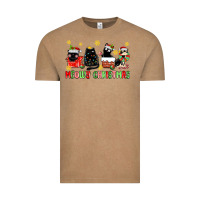 Vintage Coffee meowy christmas cats Vintage Tee - MaliasSmallBusiness