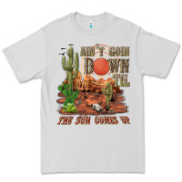 Dove Grey aintgoin down til the sun comes up desert Premium Tee - NancyCooperArtShop