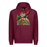 Burgundy Mexican Mom Mexico Premium Hoodie - HowdyJamesFarm