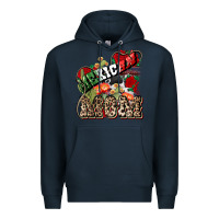 Navy Mexican Mom Mexico Premium Hoodie - HowdyJamesFarm