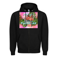 Black just a girl who loves flamingo Zipper Hoodie - TumblerDesignByShophia