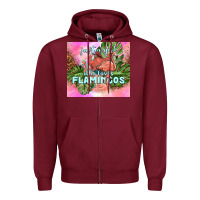 Burgundy just a girl who loves flamingo Zipper Hoodie - TumblerDesignByShophia