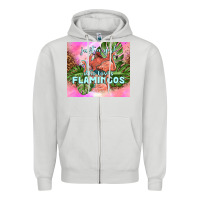 Dove Grey just a girl who loves flamingo Zipper Hoodie - TumblerDesignByShophia