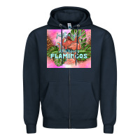 Navy just a girl who loves flamingo Zipper Hoodie - TumblerDesignByShophia