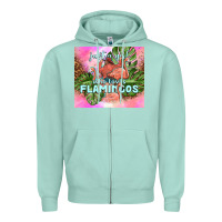 Seafoam just a girl who loves flamingo Zipper Hoodie - TumblerDesignByShophia