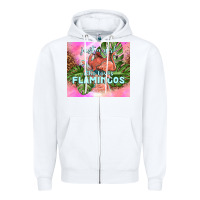 White just a girl who loves flamingo Zipper Hoodie - TumblerDesignByShophia