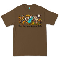 Cacao peace love longhorn heifer Premium Tee - LillyAllenDesigns