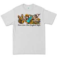Dove Grey peace love longhorn heifer Premium Tee - LillyAllenDesigns