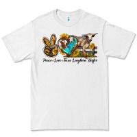 White peace love longhorn heifer Premium Tee - LillyAllenDesigns