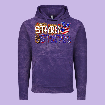 Stars And Stripes Vintage Hoodie Designed By Nancycooperartshop