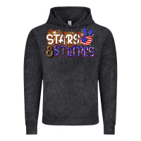 Vintage Black stars and stripes Vintage Hoodie - NancyCooperArtShop