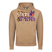 Vintage Coffee stars and stripes Vintage Hoodie - NancyCooperArtShop