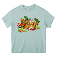 Mexican Elote Corn Sombrero Lime And  Cactus Heavy Core Tee | Teevron
