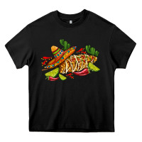 Black mexican elote corn sombrero lime and  cactus Heavy Core Tee - AdoDesignShop