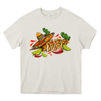 Cream mexican elote corn sombrero lime and  cactus Heavy Core Tee - AdoDesignShop