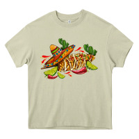 Mossy mexican elote corn sombrero lime and  cactus Heavy Core Tee - AdoDesignShop