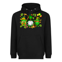 Black St. Patrick's Day gnomes Heavyweight Hoodie - OliviaCreatesArt