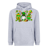 Heather Grey St. Patrick's Day gnomes Heavyweight Hoodie - OliviaCreatesArt