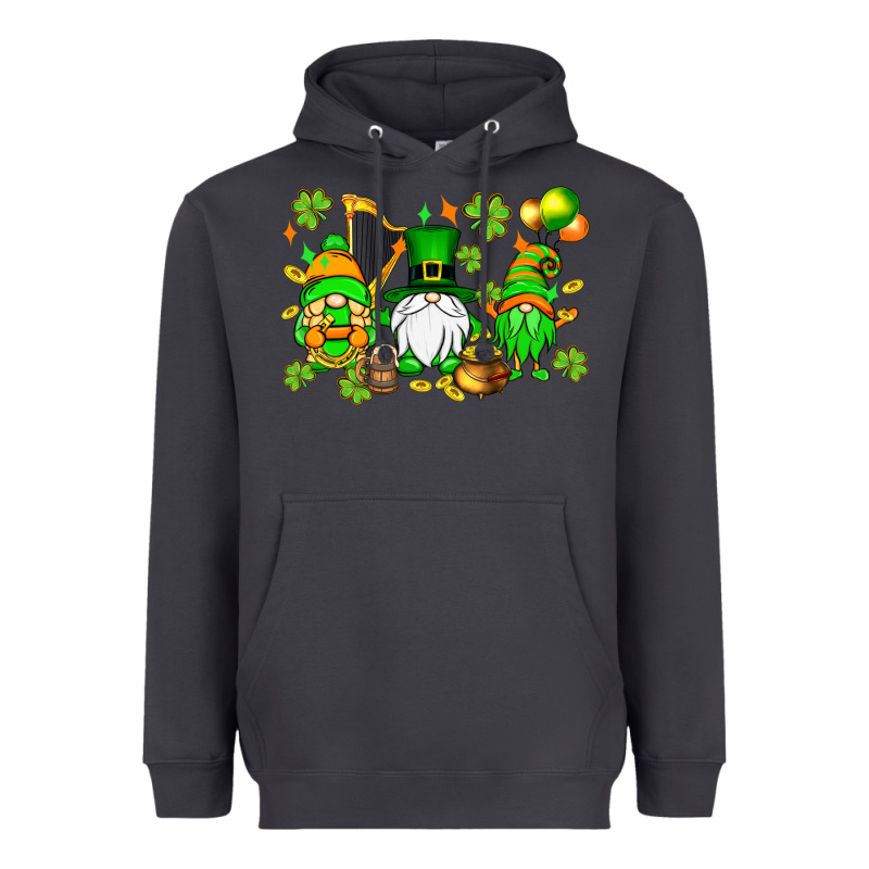 St. Patrick's Day Gnomes Heavyweight Hoodie by OliviaCreatesArt | Teevron