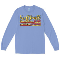 Colony Blue softball game day Long Sleeve Tee - Artiststas