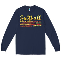 Navy softball game day Long Sleeve Tee - Artiststas